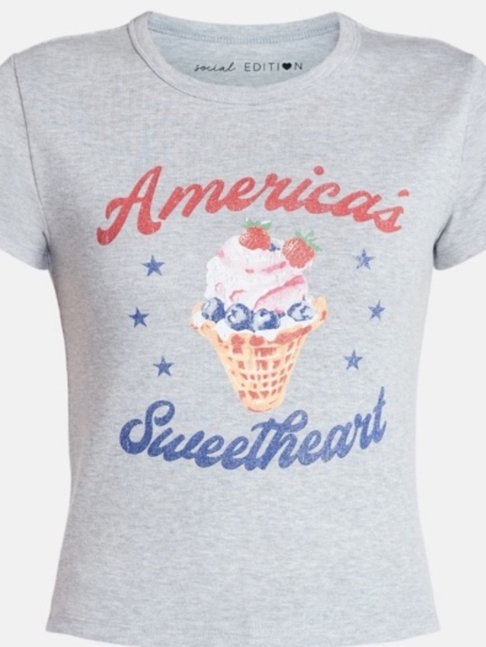 Junior Girls Small Americas Sweetheart Tee